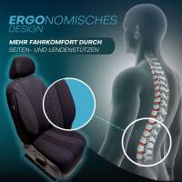 Sitzbezüge für Toyota Avensis T22 ab 1998-2002 (Schwarz-Blau) ZEST306