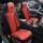 Pilot Sitzbezüge für Chevrolet Aveo T250 ab 2006-2011 (Schwarz-Rot) APOL502 | Mit ABE