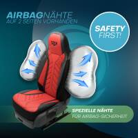 Pilot Sitzbezüge für Renault Kadjar ab 2015-2021 (Schwarz-Rot) APOL502 | Mit ABE