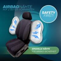 Sitzbezüge für Toyota Verso 2 ab 2004-2009 (Schwarz-Blau) ZEST306 | Mit ABE