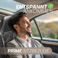 Pilot Sitzbezüge für Mercedes E Klasse W210 S210 ab 11495-2003 (Schwarz-Anthrazit) APOL504