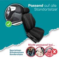 Sitzbezüge für Toyota Yaris 3 ab 2010-2020 (Schwarz-Weiß) ZEST308 | Mit ABE