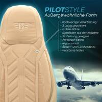 Pilot Sitzbezüge für Infiniti QX70 ab 2009-2018 (Beige) APOL505 | Mit ABE