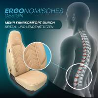 Pilot Sitzbezüge für Ford Mondeo 4 ab 2007-2014 (Beige) APOL505