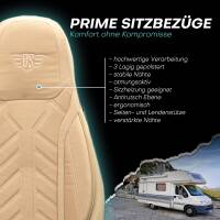Pilot Wohnmobil Sitzbezüge für Bluebird Journey (Beige) Leder | Prime APOL505