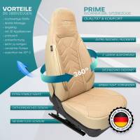 Pilot Wohnmobil Sitzbezüge für Sunliner 608 (Beige) Leder | Prime APOL505