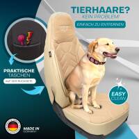 Pilot Wohnmobil Sitzbezüge für Sunliner CLIFF 4x4 Adventure Edition (Beige) Leder | Prime APOL505