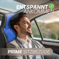 Pilot Sitzbezüge für BMW 3er F30 & F31 ab 2011-2019 (Schwarz-Blau) APOL506 | Mit ABE