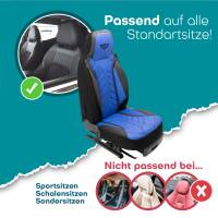 Pilot Sitzbezüge für Renault Megane 3 ab 2008-2016 (Schwarz-Blau) APOL506 | Mit ABE