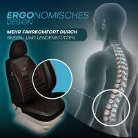 Sitzbezüge für VW Touran 1 ab 2003-2015 in (Schwarz-Rot) JOLT802 | Mit ABE