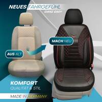 Sitzbezüge für VW Touran 1 ab 2003-2015 in (Schwarz-Rot) JOLT802 | Mit ABE