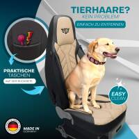 Pilot Sitzbezüge für Mercedes M Klasse W163 ab 11497-2005 (Schwarz-Beige) APOL507 | Mit ABE