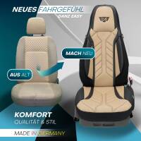 Pilot Sitzbezüge für BMW X5 F15 ab 2013-2018 (Schwarz-Beige) APOL507 | Mit ABE