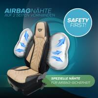 Pilot Sitzbezüge für Hyundai i20 PB ab 2008-2014 (Schwarz-Beige) APOL507 | Mit ABE