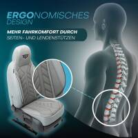 Pilot Sitzbezüge für Opel Signum ab 2003-2008 (Grau) APOL508 | Mit ABE
