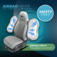Pilot Sitzbezüge für Kia Stonic ab 2017 (Grau) APOL508 | Mit ABE