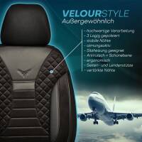 Sitzbezüge für Mercedes GLE W167 ab 2018 in (Schwarz) JOLT803