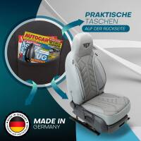Pilot Wohnmobil Sitzbezüge für Roller Team 790 (Grau) Leder | Prime APOL508