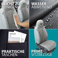 Pilot Wohnmobil Sitzbezüge für Dreamer C70 (Grau) Leder | Prime APOL508