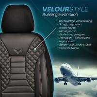 Sitzbezüge für Audi Q8 ab 2018 in Rot-Schwarz JOLT804