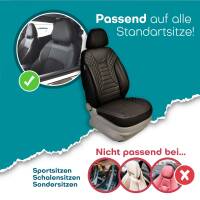 Sitzbezüge für Toyota Highlander ab 2021 in Rot-Schwarz JOLT804 | Mit ABE