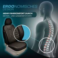 Sitzbezüge für Peugeot 308 3 ab 2021 in Rot-Schwarz JOLT804