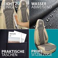 Pilot Sitzbezüge für Fiat 500 Gen 1 ab 2007 (Grau-Beige) APOL509