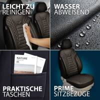 Sitzbezüge für Chevrolet Volt ab 2010-2019 in Rot-Schwarz JOLT804 | Mit ABE