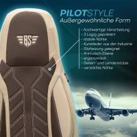 Pilot Sitzbezüge für Ssangyong Actyon ab 2013 (Beige-Braun) APOL510 | Mit ABE