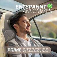Pilot Wohnmobil Sitzbezüge für Knaus Tabbert Camper Van California XL (Beige-Braun) Leder APOL510