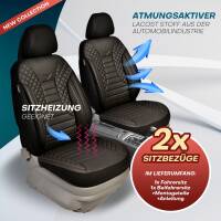 Sitzbezüge für Volvo C40 Recharge ab 2021 in Rot-Schwarz JOLT804 | Mit ABE