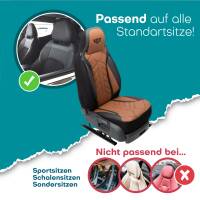 Pilot Sitzbezüge für Kia Sorento 1 JC ab 2002-2009 (Schwarz-Braun) APOL511 | Mit ABE