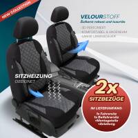 Sitzbezüge für Nissan Note 2 ab 2013-2020 in (Schwarz-Grau) AION109 | Mit ABE