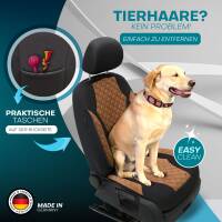 Sitzbezüge für Nissan X-Trail T31 ab 2007-2014 in (Schwarz-Braun) AION111 | Mit ABE