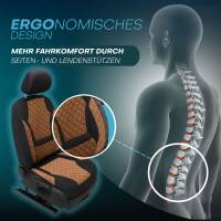 Sitzbezüge für Toyota Yaris 3 ab 2010-2020 in (Schwarz-Braun) AION111