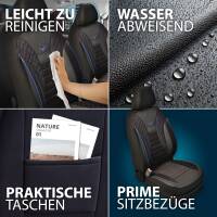 Sitzbezüge für Nissan NP300 Navara 4 ab 2015 in Schwarz-Blau JOLT806 | Mit ABE