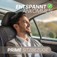 Sitzbezüge für Nissan NP300 Navara 4 ab 2015 in Schwarz-Blau JOLT806 | Mit ABE
