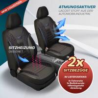 Sitzbezüge für Nissan NP300 Navara 4 ab 2015 in Schwarz-Blau JOLT806 | Mit ABE
