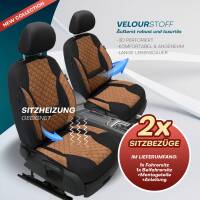 Sitzbezüge für Audi A5 F5 ab 2016 in (Schwarz-Braun) AION111 | Mit ABE
