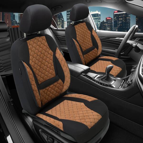 Sitzbezüge für Lexus GS 3 ab 2005-2011 in (Schwarz-Braun) AION111 | Mit ABE