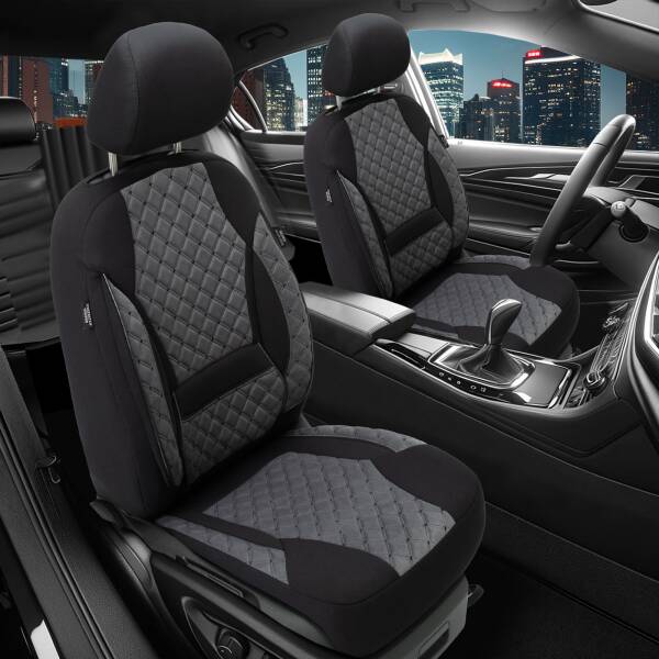 Sitzbezüge für Chevrolet Trax ab 2013 in (Schwarz-Grau) AION109 | Mit ABE