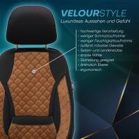 Sitzbezüge für Toyota Yaris 2 ab 2005-2011 in (Schwarz-Braun) AION111 | Mit ABE