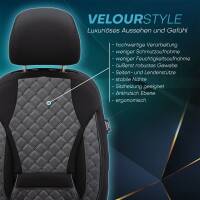 Sitzbezüge für Peugeot 2008 2 ab 2019 in (Schwarz-Grau) AION109