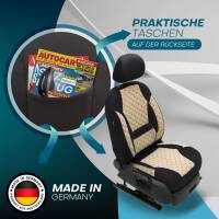 Sitzbezüge für Suzuki SX4 ab 2006-2014 in (Schwarz-Beige) AION105