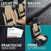 Sitzbezüge für Mercedes GLS X166 ab 2012-2018 in (Schwarz-Beige) AION105 | Mit ABE