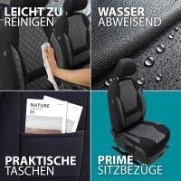 Sitzbezüge für Kia Sorento 1 JC ab 2002-2009 in (Schwarz-Grau) AION109 | Mit ABE