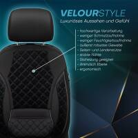 Sitzbezüge für Ford Fiesta MK 7 ab 2008-2016 in (Schwarz) AION104