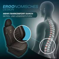 Sitzbezüge für Mazda CX-9 ab 2006-2016 in (Schwarz-Weiß) JOLT808