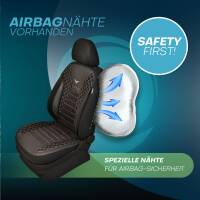 Sitzbezüge für Volvo S90 V90 ab 2016 in (Schwarz-Weiß) JOLT808 | Mit ABE