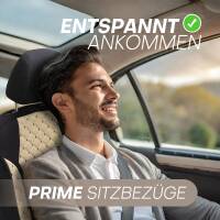 Sitzbezüge für Fiat Doblo 1 ab 2000-2010 in (Schwarz-Beige) AION105 | Mit ABE